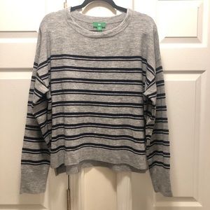 Dip Striped Crewneck Sweater